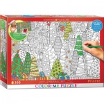 Puzzle   XXL Color Me - Christmas Trees