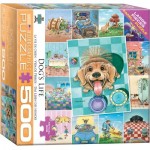 Puzzle   XXL Teile - Süße Hunde Collage