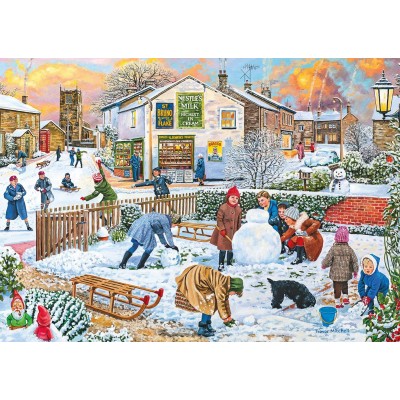 Gibsons-G5042 2 Puzzles - Trevor Mitchell - Wigwams and Woolly Hats