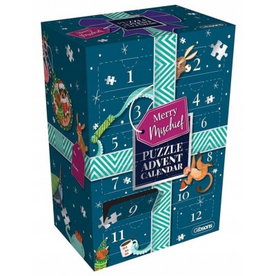 Gibsons-G9508 Adventskalender - 22 Puzzles