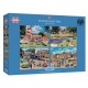 Puzzle 4 x 500 Teile: Stop Me and Buy One