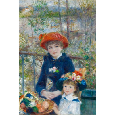 Puzzle Grafika-F-30883 Auguste Renoir: Zwei Schwestern auf der Terrasse, 1881