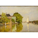 Puzzle  Grafika-F-30943 Claude Monet: Houses on the Achterzaan, 1871