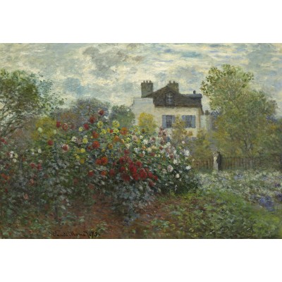 Puzzle Grafika-F-31065 Claude Monet - Der Garten des Künstlers in Argenteuil, 1873