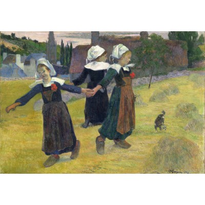 Puzzle Grafika-F-31177 Paul Gauguin: Breton Girls Dancing, Pont-Aven, 1888