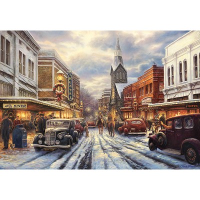 Puzzle Grafika-F-31526 Chuck Pinson - The Warmth of Small Town Living