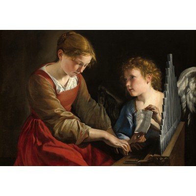 Puzzle Grafika-F-31745 Orazio Gentileschi and Giovanni Lanfranco: Saint Cecilia and an Angel, 1617/1618