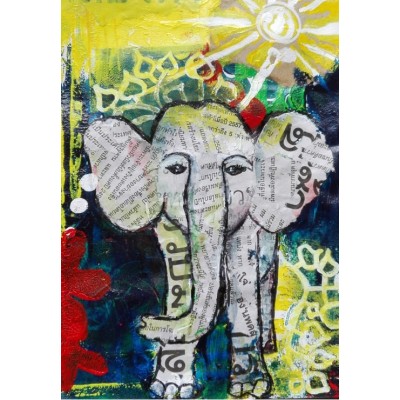 Puzzle Grafika-F-31753 Thailändisches Elefantenbaby