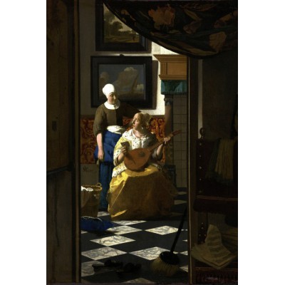 Puzzle Grafika-F-32015 Johannes Vermeer: Der Liebesbrief, 1669-1670