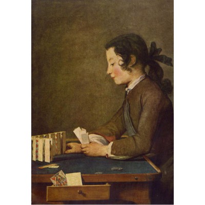 Puzzle Grafika-Kids-00310 Jean Siméon Chardin - The House of Cards, 1737