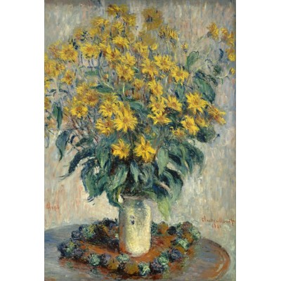 Puzzle Grafika-Kids-01028 XXL Teile - Claude Monet - Jerusalem Artischocke Blumen, 1880