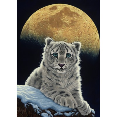 Puzzle Grafika-Kids-01655 Schim Schimmel - Moon Leopard