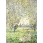 Puzzle   Claude Monet - Frau unter Weiden sitzend, 1880