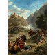Eugène Delacroix: Arabs Skirmishing in the Mountains, 1863