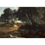 Puzzle   Jean-Baptiste-Camille Corot: Forest of Fontainebleau, 1834