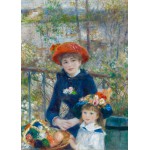 Puzzle   Magnetische Teile - Auguste Renoir: Zwei Schwestern auf der Terrasse, 1881