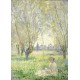 Magnetische Teile - Claude Monet - Frau unter Weiden sitzend, 1880