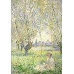 Puzzle   XXL Teile - Claude Monet - Frau unter Weiden sitzend, 1880