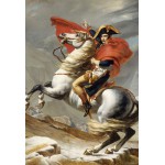 Puzzle   XXL Teile - Jacques-Louis David: Bonaparte beim Überschreiten der Alpen am Großen Sankt Bernhard