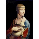 Puzzle  Grafika-00409 Leonardo da Vinci: Dame mit dem Hermelin, 1489