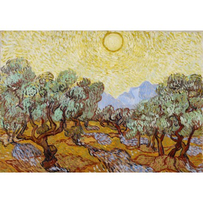 Puzzle Grafika-01174 Vincent van Gogh: Olivenbäume, 1889
