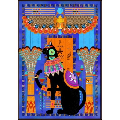 Puzzle Grafika-01492 Ägyptische Katze