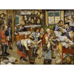 Puzzle   Brueghel Pieter der Jüngere: Bezahlung des Zehnten, 1617-1622