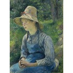 Puzzle   Camille Pissarro: Peasant Girl with a Straw Hat, 1881