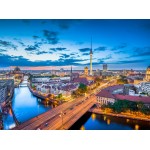 Puzzle   Deutschland Edition - Skyline von Berlin in der Dämmerung