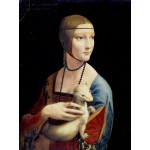 Puzzle  Grafika-F-30144 Leonardo da Vinci: Dame mit dem Hermelin, 1489-1490