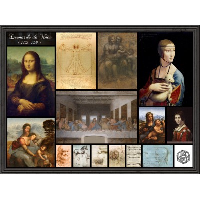 Puzzle Grafika-F-30223 Leonardo da Vinci - Collage