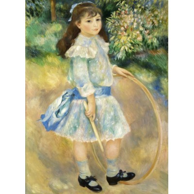 Puzzle Grafika-F-30517 Auguste Renoir : Girl with a Hoop, 1885