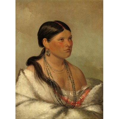 Puzzle Grafika-F-30626 George Catlin: The Female Eagle - Shawano, 1830