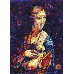 Puzzle  Grafika-F-32215 Leonardo da Vinci: Lady with an Ermine, by Sally Rich