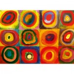 Puzzle  Grafika-F-32670 XXL Teile - Vassily Kandinsky - Color Study: Squares with Concentric Circles