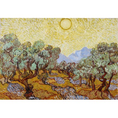Puzzle Grafika-F-32746 Van Gogh Vincent - Les Oliviers, 1889