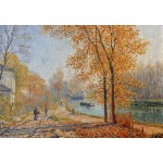 Puzzle  Grafika-F-33401 Francis Picabia - Ufer der Loing, Morgendliche Herbststimmung in Moret, 1904