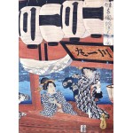 Puzzle  Grafika-F-33425 Hiroshige - Evening Cool and Fireworks at Ryogoku, 1847