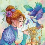 Puzzle  Grafika-F-33703 Das Vogelmädchen