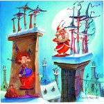 Puzzle   François Ruyer - Die Hexe und der Weihnachtsmann