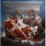 Puzzle   Jacques-Louis David: Mars entwaffnet durch Venus und die Grazien, 1824