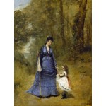 Puzzle   Jean-Baptiste-Camille Corot: Madame Stumpf and Her Daughter, 1872