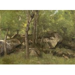 Puzzle   Jean-Baptiste-Camille Corot: Rocks in the Forest of Fontainebleau, 1860-1865