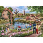 Puzzle  House-Of-Puzzles-HP0584 Hunde-Paddel
