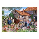 Puzzle  House-Of-Puzzles-HP0614 XXL Teile - Macdonalds Bauernhof