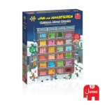  Jumbo-00336 24 Puzzles aus 54 Teiles- JVH Christmas Advent Calendar