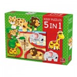   Kiddy Puzzles - 5 in 1 - Zoo