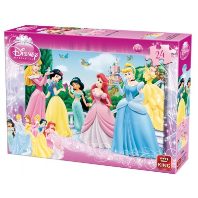 Puzzle King-Puzzle-05160-A Disney Prinzessinnen