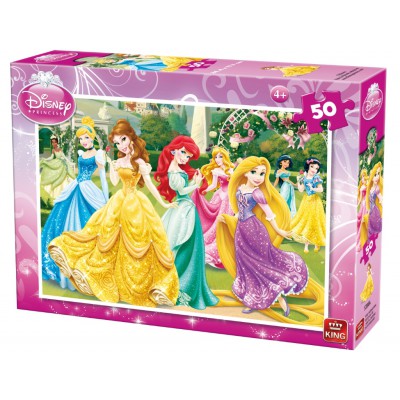 Puzzle King-Puzzle-05280-A Disney Prinzessinnen