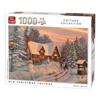 Puzzle King-Puzzle-05742 Old Christmas Cottage